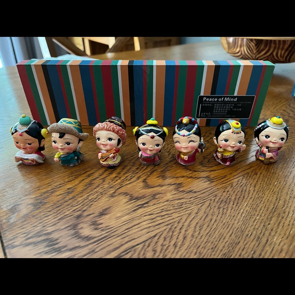 Adorable mini Feng Shui Tibetan figures